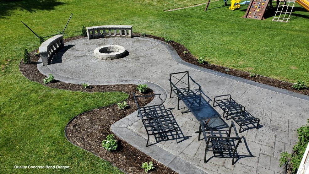 concrete patio bend or